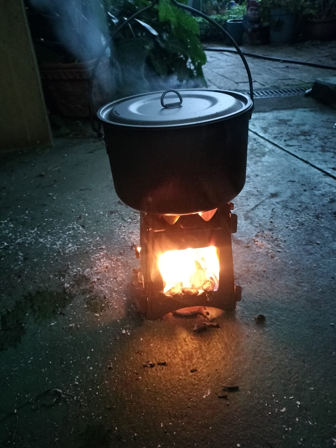 Customer photo review of Titanium Flatpack Twig Stove