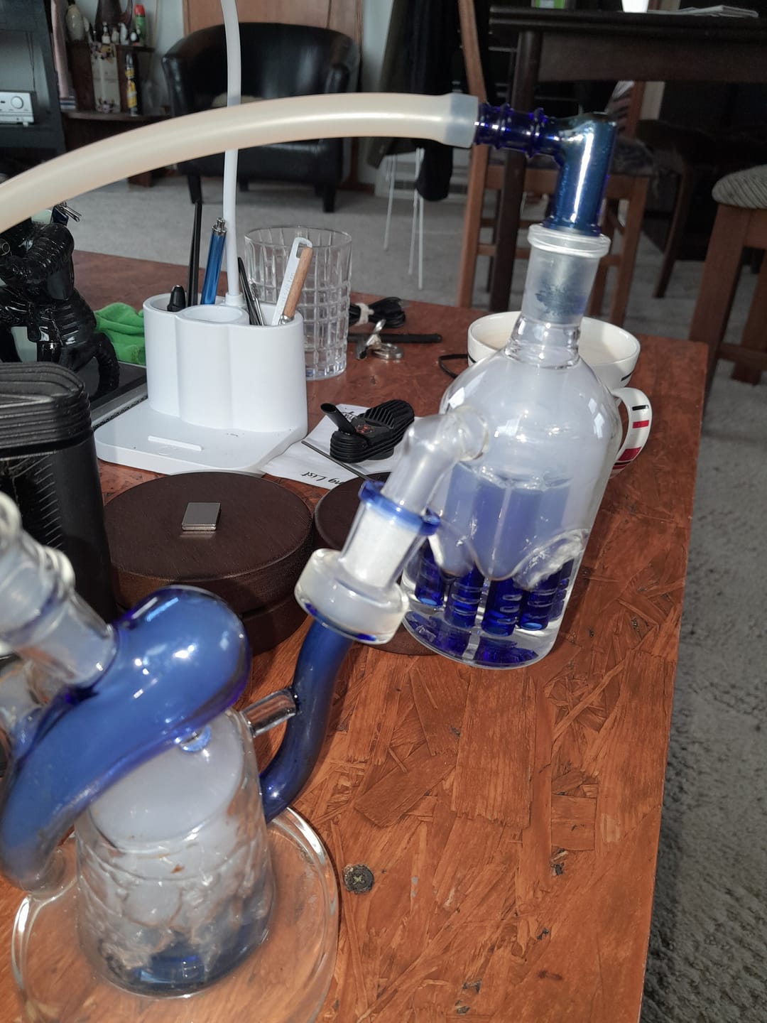 Customer photo review of Glass Six Arms Percolator Ash Catcher 14mm
