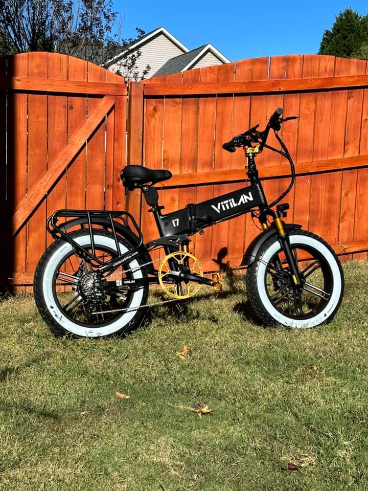 Customer photo review of I7 Pro Folding Full Suspension Electric Bike