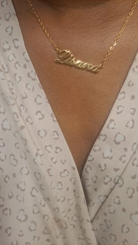 Customer photo review of Personalized Name Necklace