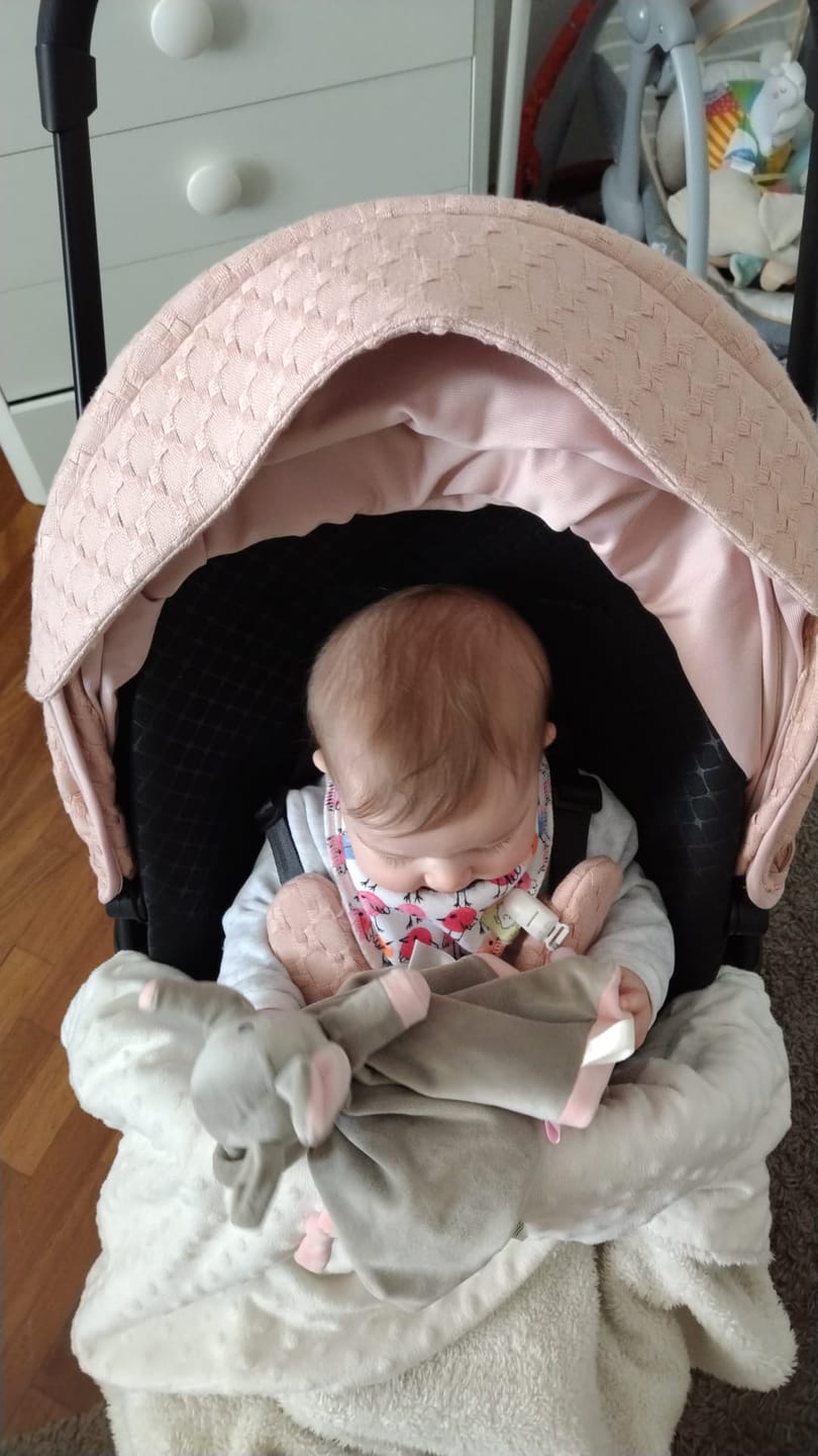 Customer photo review of Passeggino NAMI Honey Nude Pink.