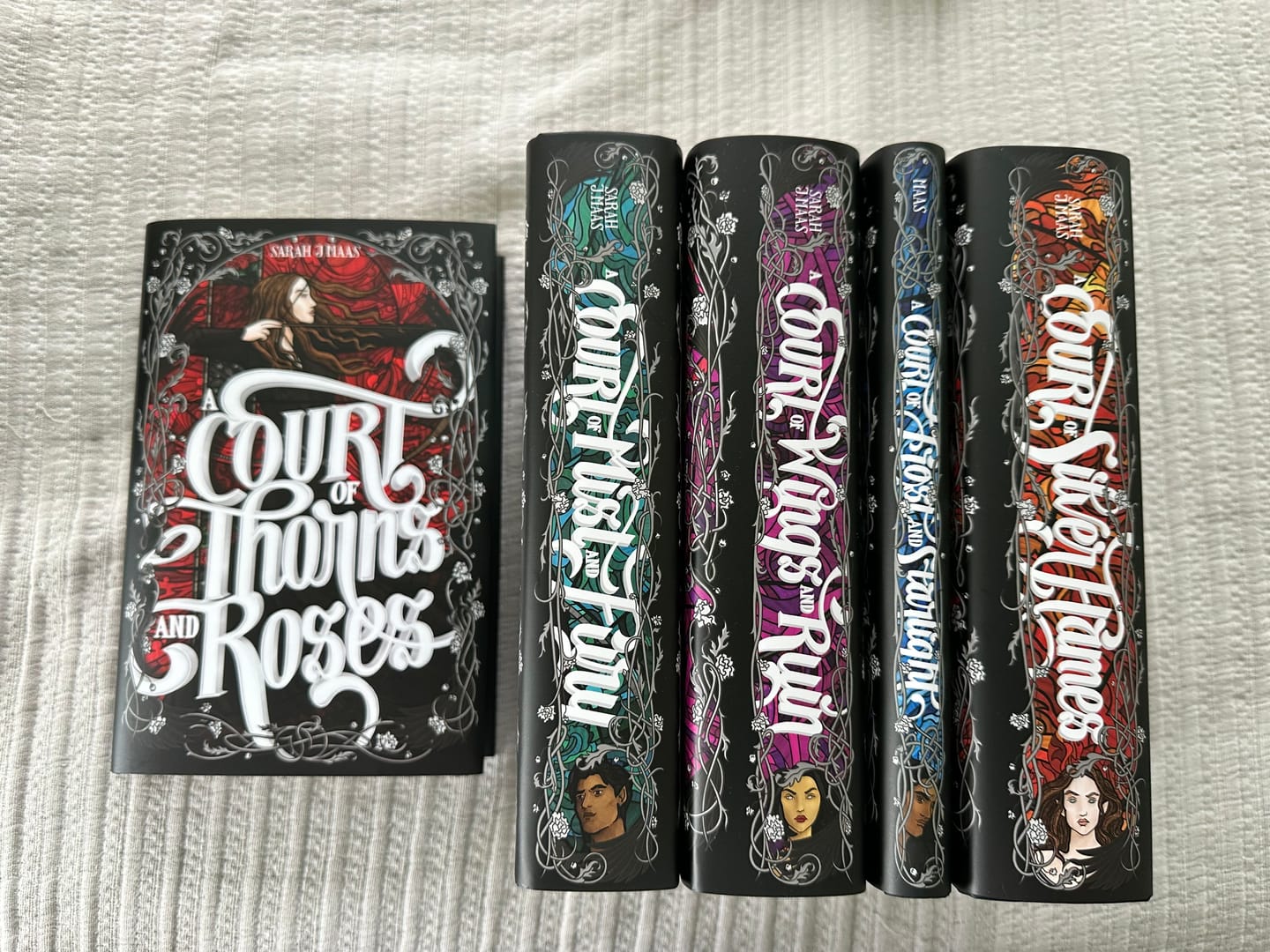 Customer photo review of A Court of Thorns and Roses Dust Jackets