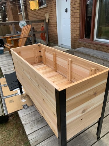 Customer photo review of 18" x 48" Raised Garden Bed