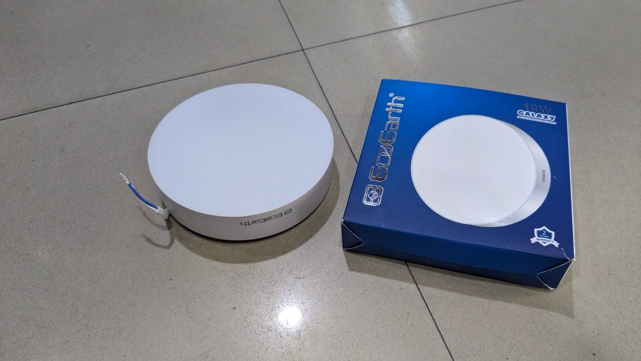 Customer photo review of EcoEarth Galaxy Rimless Surface Downlighter | Round