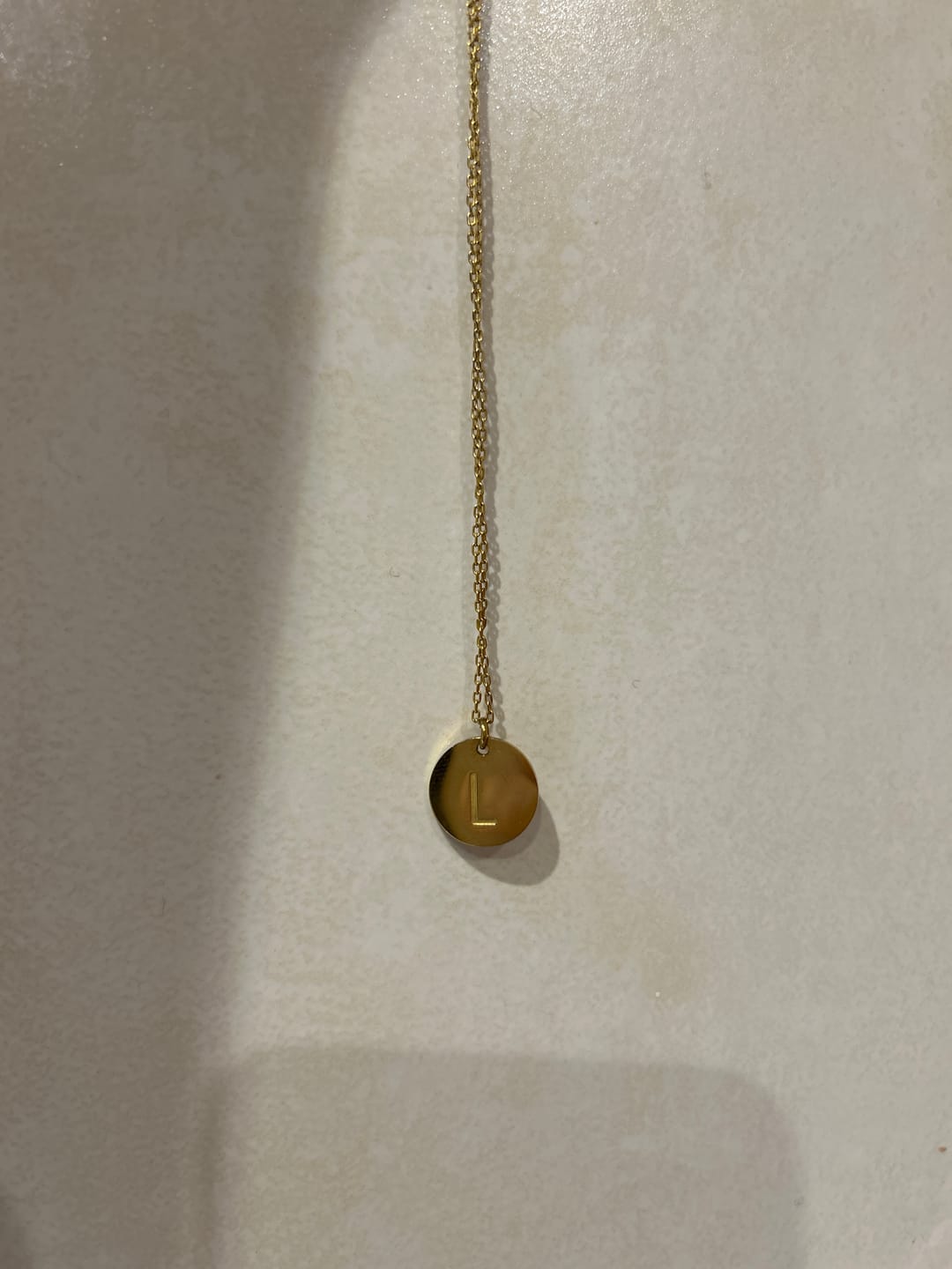 Customer photo review of Collar Inicial