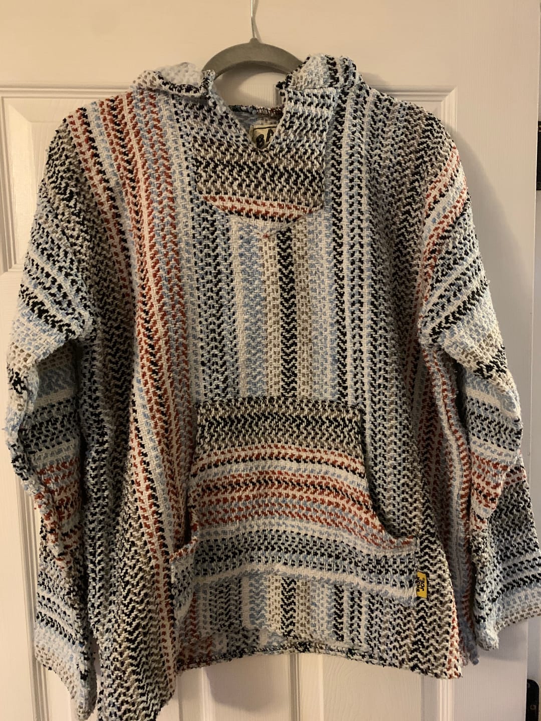 Customer photo review of Classic Stripe Terracotta Baja Hoodie