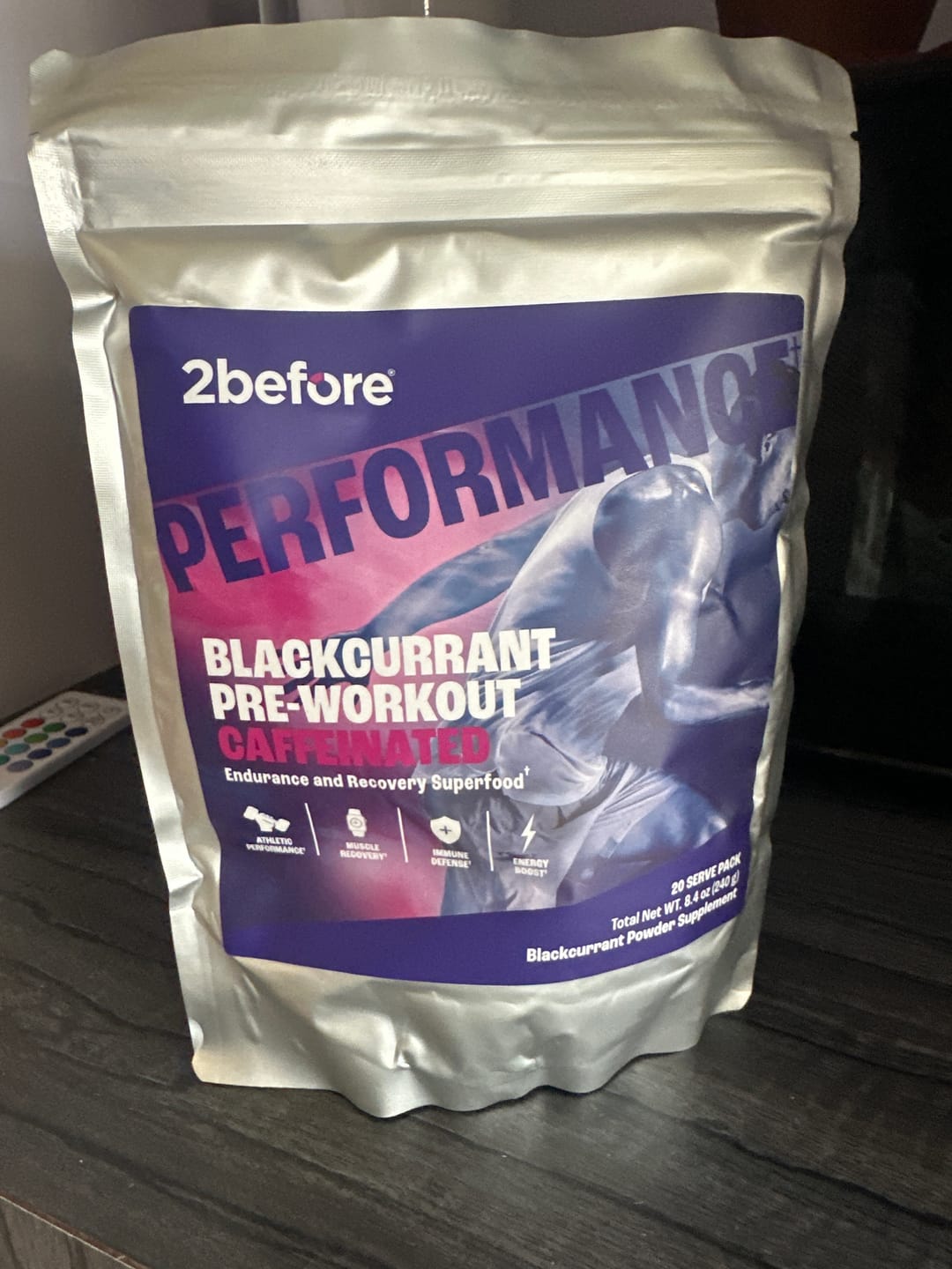 Customer photo review of Blackcurrant Pre Workout - Caffeinated