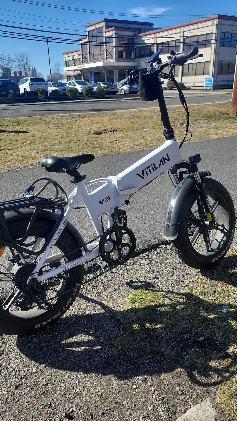 Customer photo review of V3 2.0 Folding Fat Tires Adult All Terrain Electric Bike