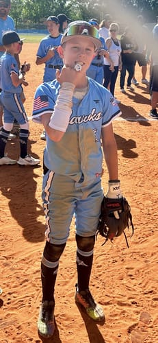 Customer photo review of Jax Model One Batting Gloves | Platinum White | Pro Cuff