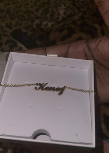 Customer photo review of Personalized Name Necklace