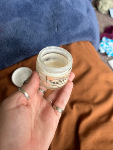 Customer photo review of Natural Cream Deodorant (Baby Powder)