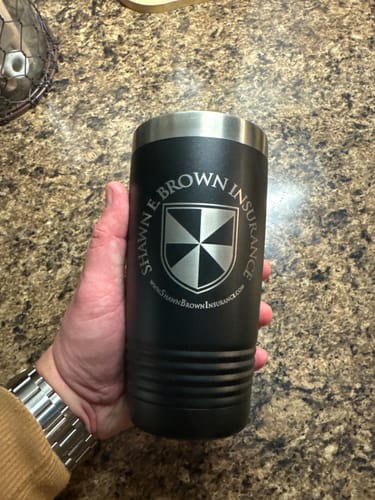 Customer photo review of (6) Custom Laser Engraved - 20oz Tumblers