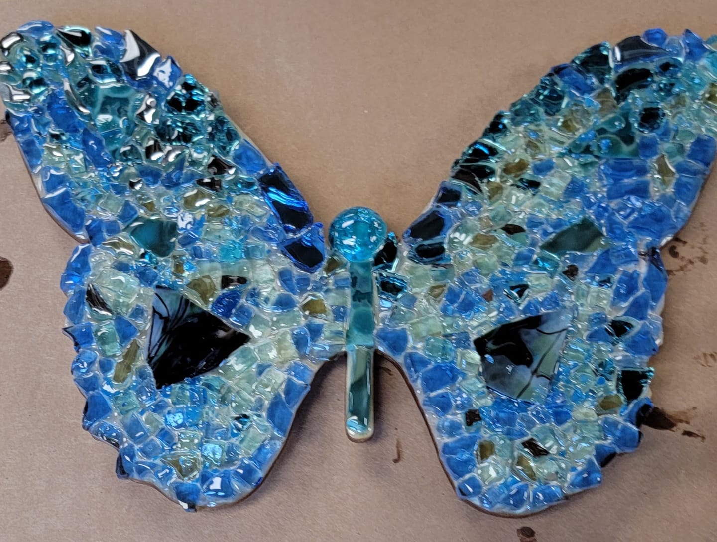 Customer photo review of Bigger Better | Unfinished Wood Butterfly Silhouette |  DIY Craft Cutout