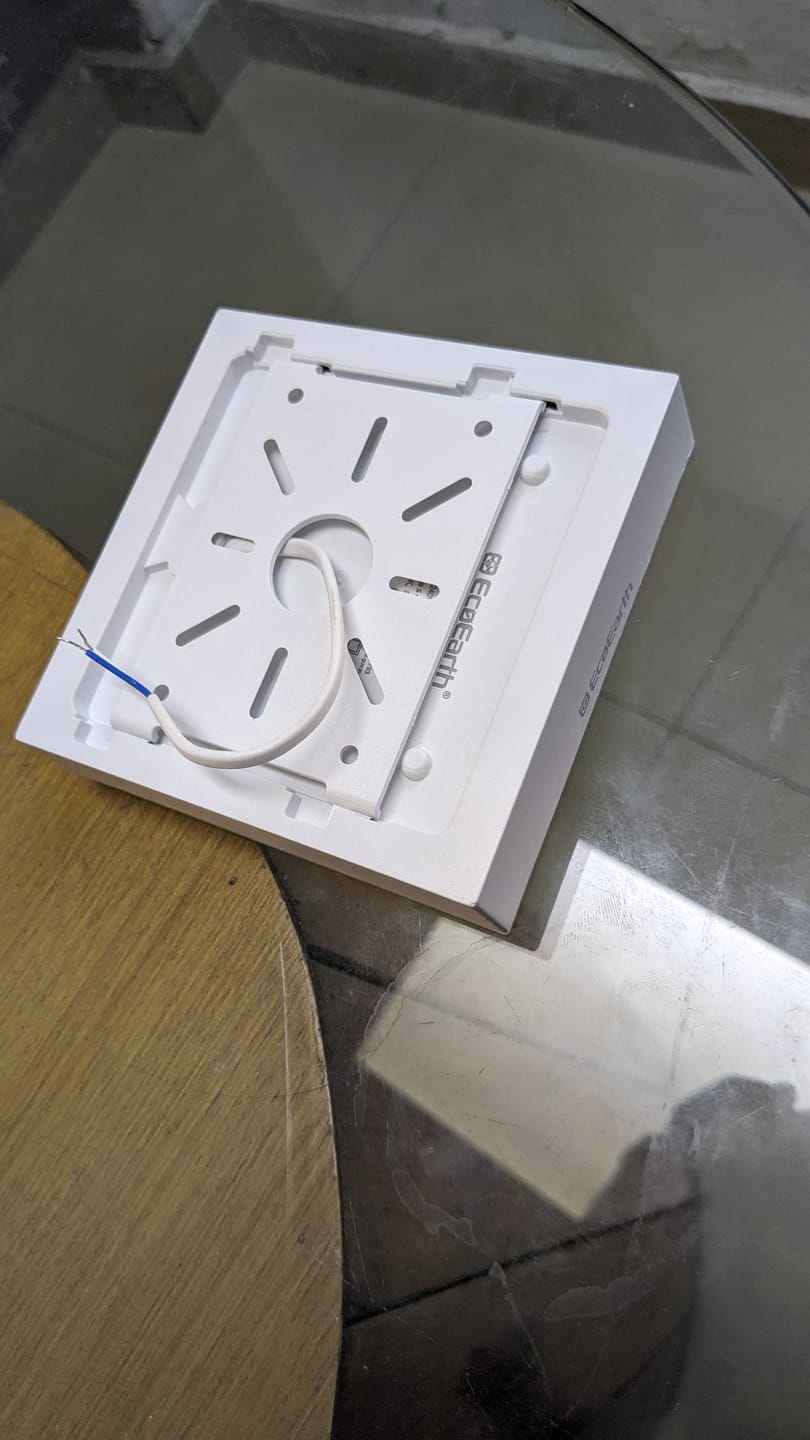 Customer photo review of EcoEarth Galaxy Rimless Surface Downlighter | Square