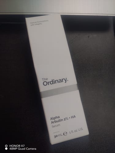 Customer photo review of Alpha Arbutin 2% + HA Hyperpigmentation Serum