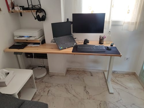 Customer photo review of Maidesite Marco de Escritorio Elevable Regulable en Altura T2 Pro