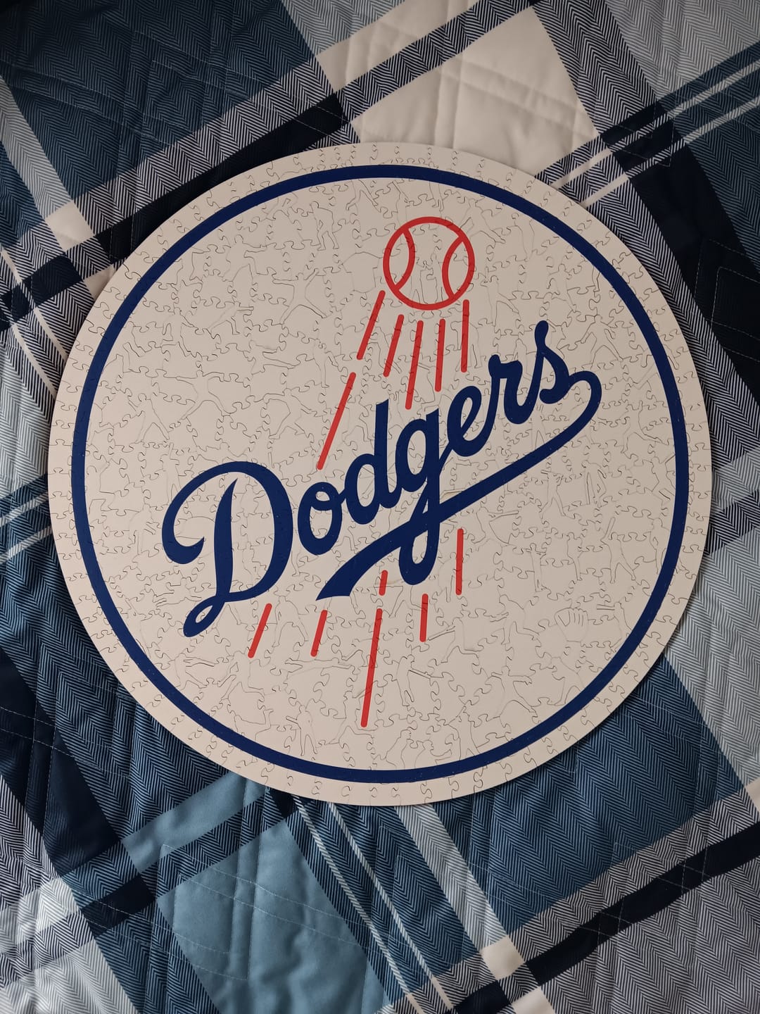 Customer photo review of Los Angeles Dodgers™ - Wooden Puzzle