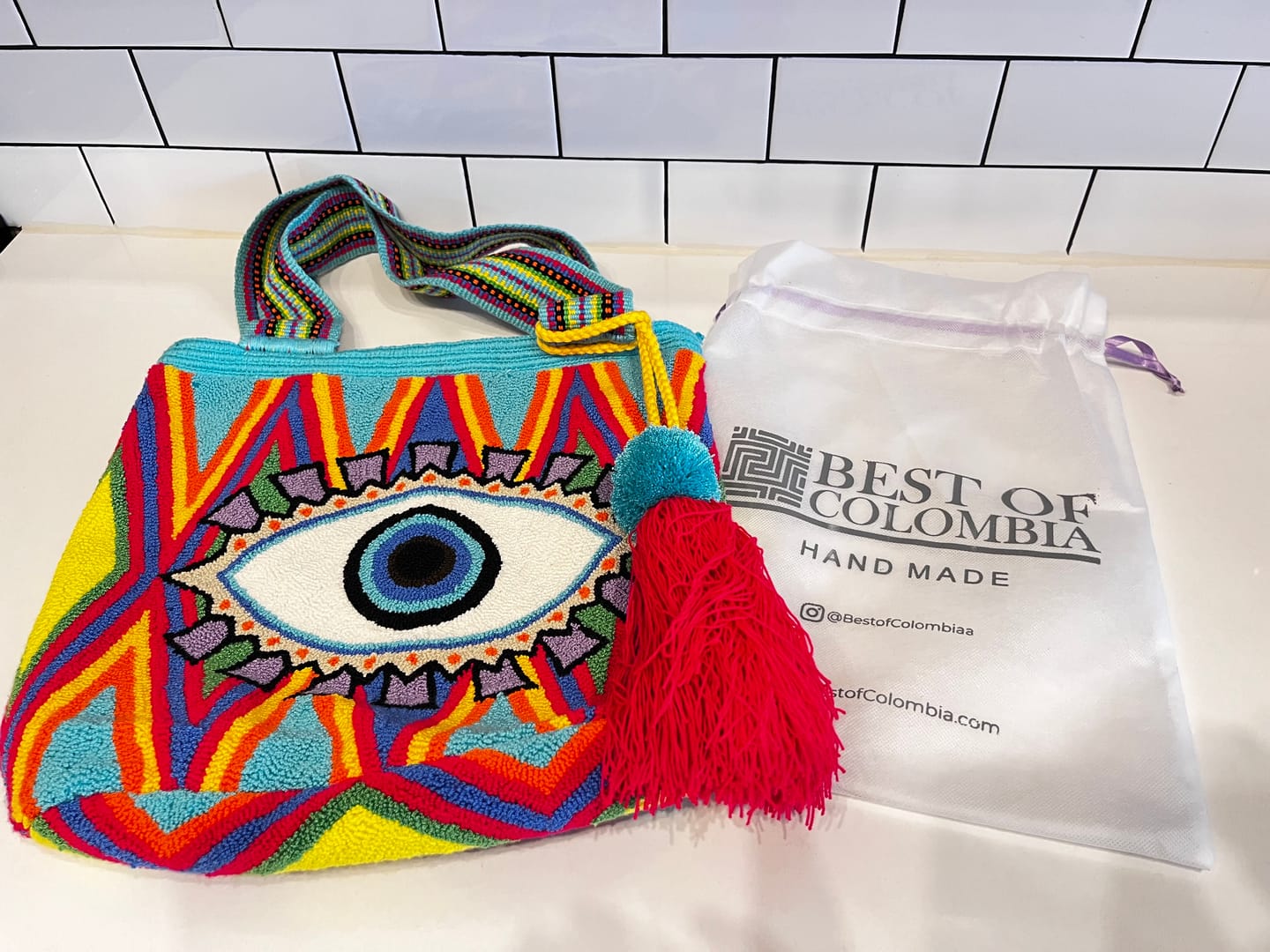 Customer photo review of Eye Wayuu Tote Bag we