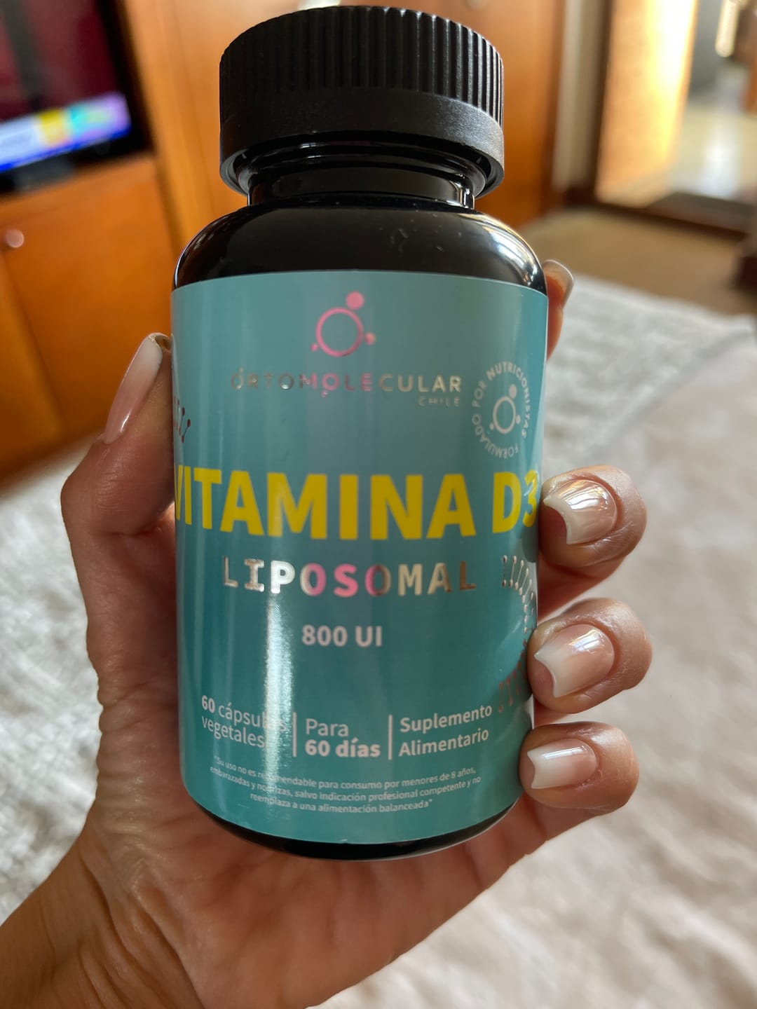 Customer photo review of Vitamina D3 liposomal 800 UI-60 cáps