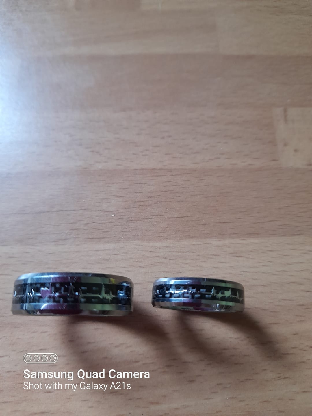 Customer photo review of The Loving Heartbeat Wonder Ring Set