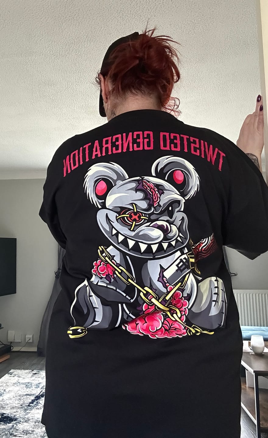 Customer photo review of Psycho Teddy Oversized T-shirt