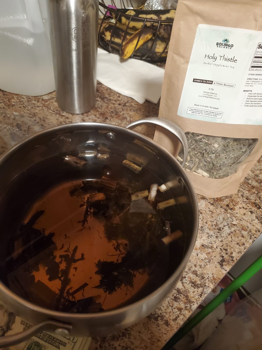 Customer photo review of HOLY THISTLE HERBAL SUPPLEMENT TEA