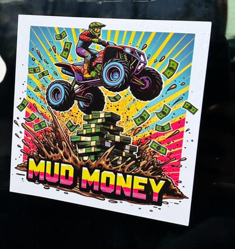 Customer photo review of Neon Rebellion: 12-Pack Cyberpunk Vinyl Stickers