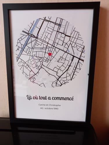 Customer photo review of Là où tout a commencé - Affiche personnalisée