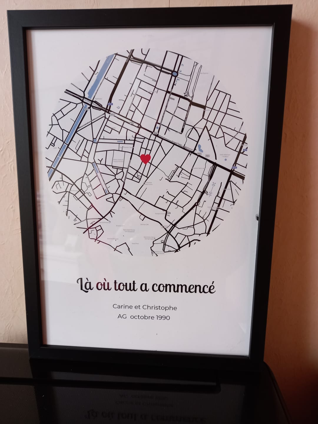 Customer photo review of Là où tout a commencé - Affiche personnalisée