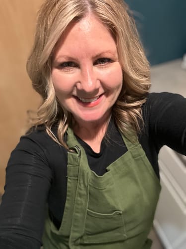 Customer photo review of Olive Green Apron