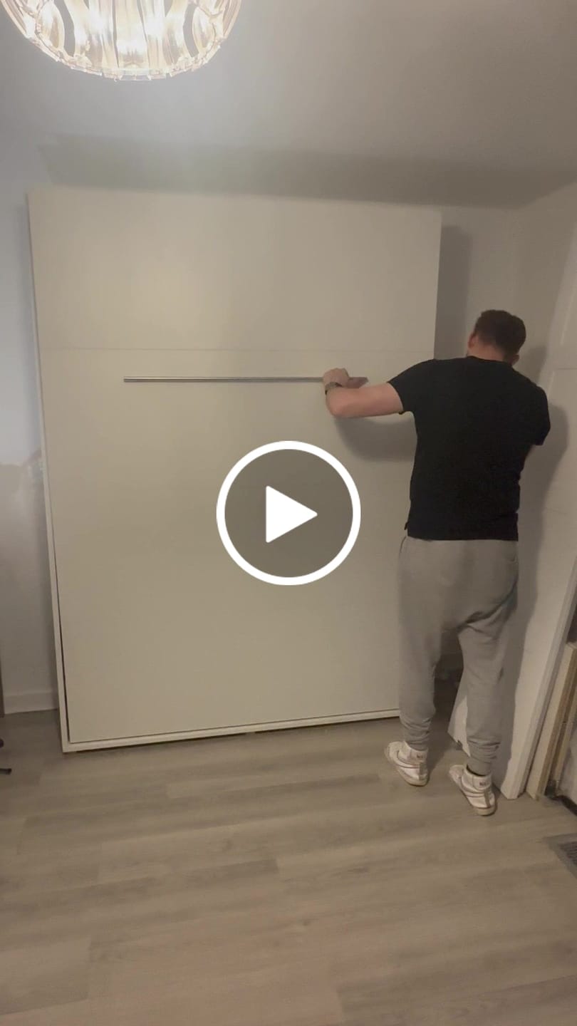 Customer video review of CP-01 Vertical Wall Bed Concept 140cm
