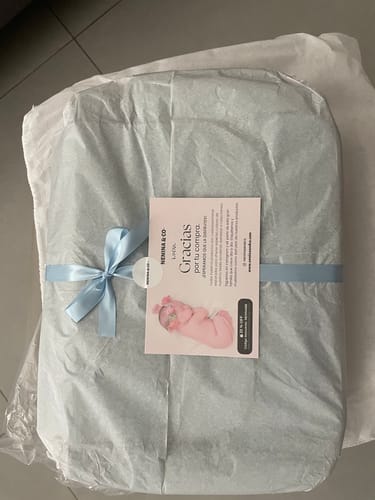 Customer photo review of Bolso Maternal MIREM By Nenina & Co Dusty Blue + Cambiador de Regalo