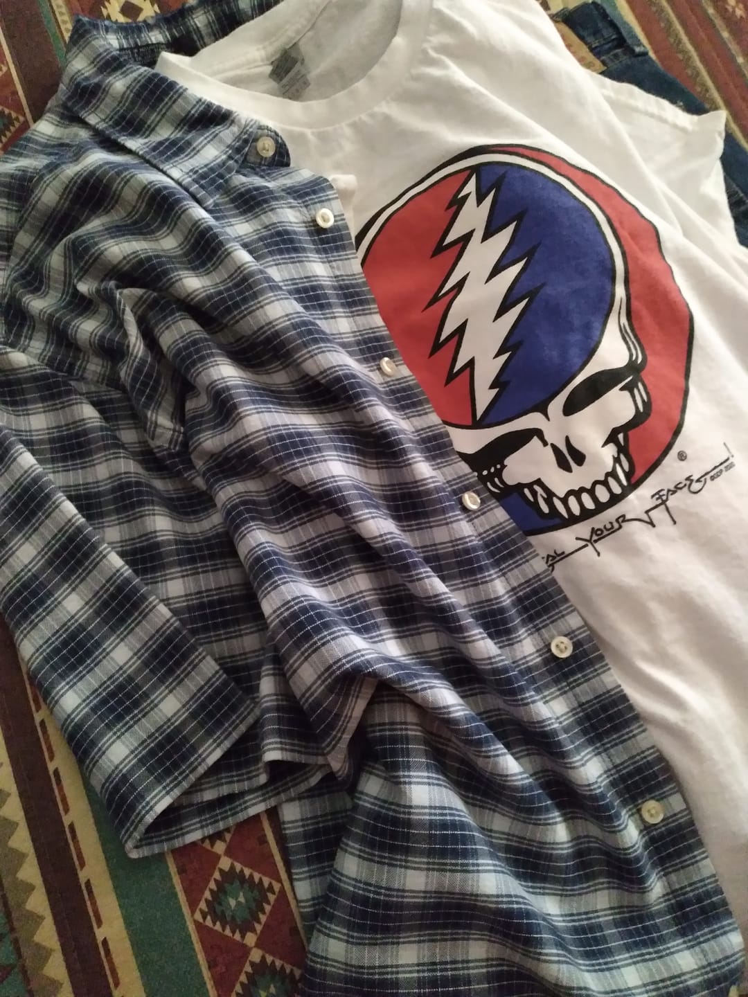 Customer photo review of Grateful Dead Steal Your Face T Shirt