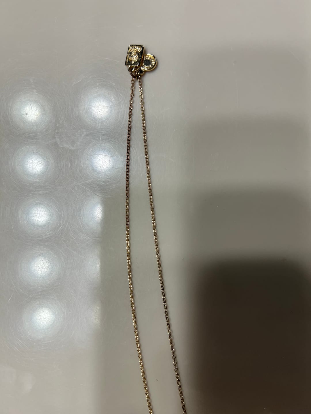Customer photo review of Garment of Grace Petite Scapular Necklace