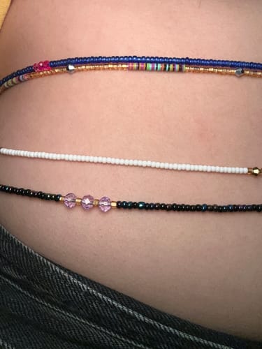 Customer photo review of Mystery Bag Waist Beads