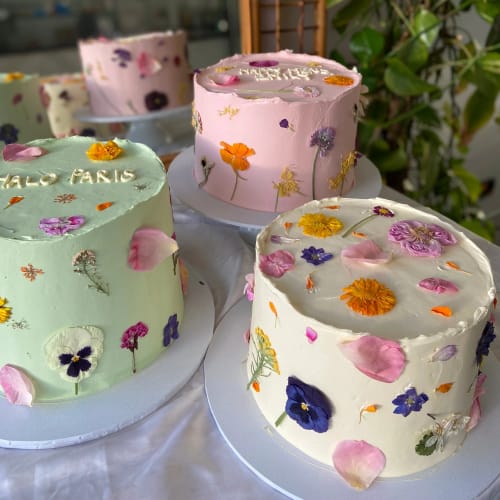 Customer photo review of EDIBLE PRESSED FLOWERS - Freeze Dried, Organically Grown & Edible