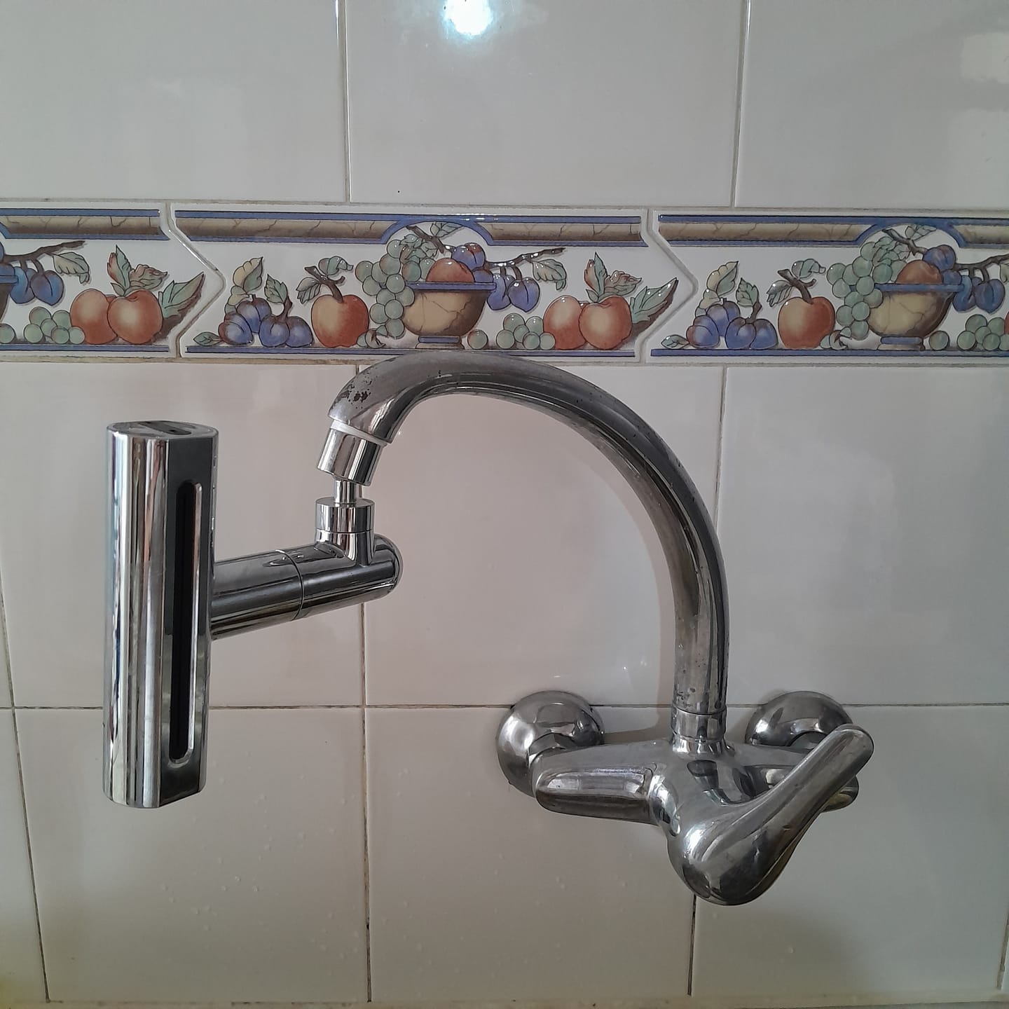 Reseña con foto de un cliente sobre Cabezal de Canilla Rotable 360 Grados
