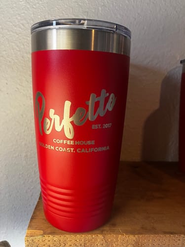 Customer photo review of (6) Custom Laser Engraved - 20oz Tumblers