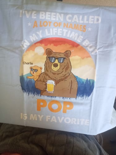 Customer photo review of Personalized Grandpa Bear I've Been Called Pure cotton T-shirt