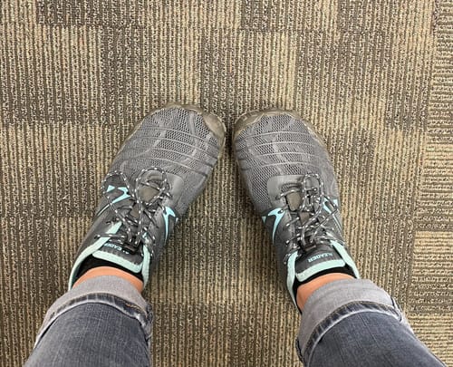 Customer photo review of Aleader Women’s Barefoot Minimalist Trail Running Shoes