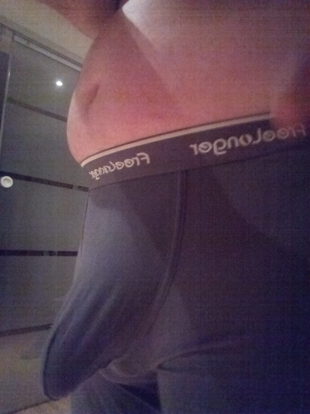 Customer photo review of FreeLonger Men's Comfy Big Separate Pouch Thermal Underwear