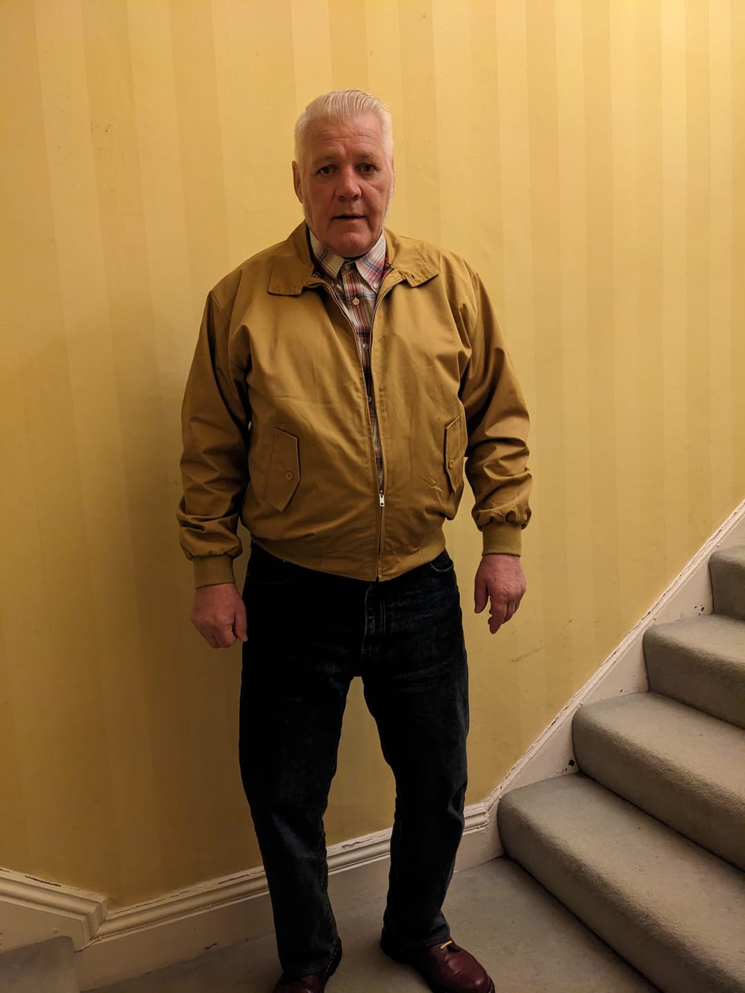 Customer photo review of **NEW**  Harrington Jacket - MUSTARD