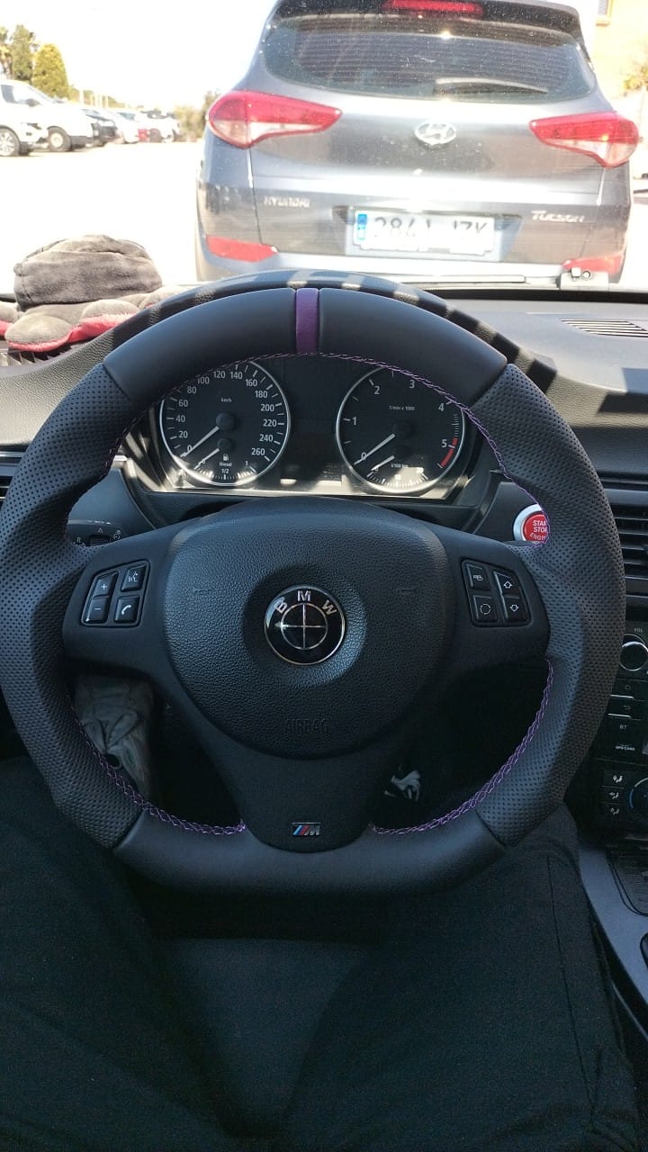 Customer photo review of BMW E8X/E9X Skinn Ratt, Lilla Detaljer