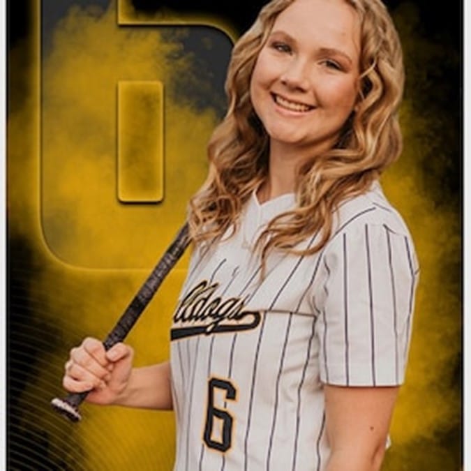 Customer photo review of Custom Sports Banner - The GOAT Softball