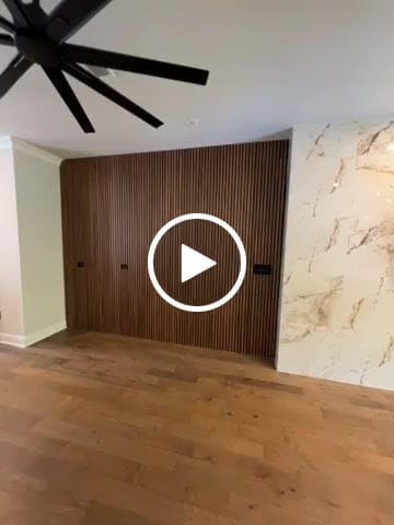 Customer video review of Natural Walnut Acoustic Slat Panels 118"