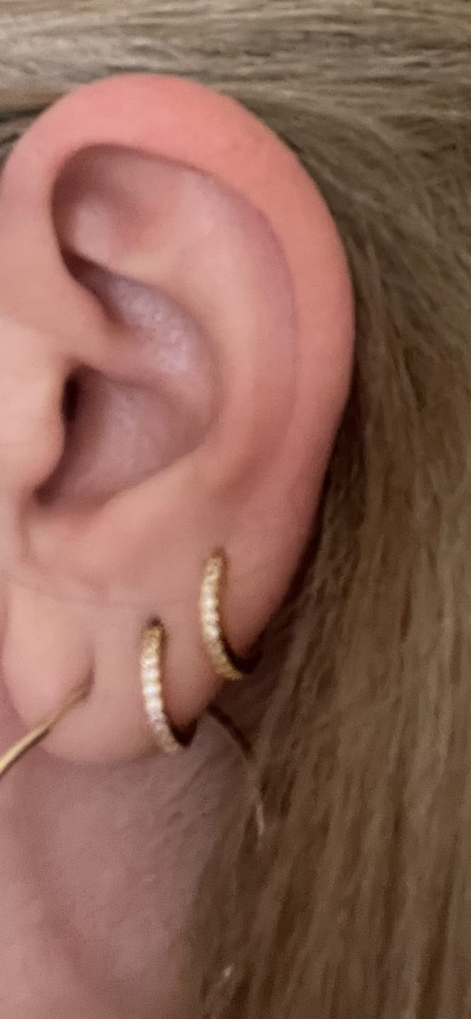 Customer photo review of Pendientes Glasé
