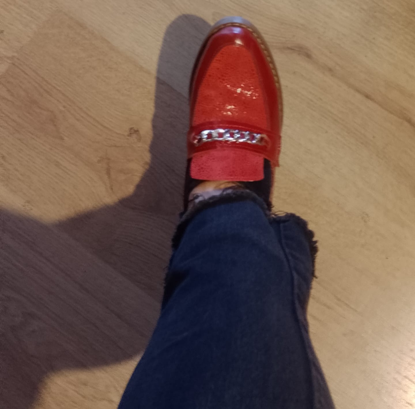 Customer photo review of Mocasín Cadenas Alto