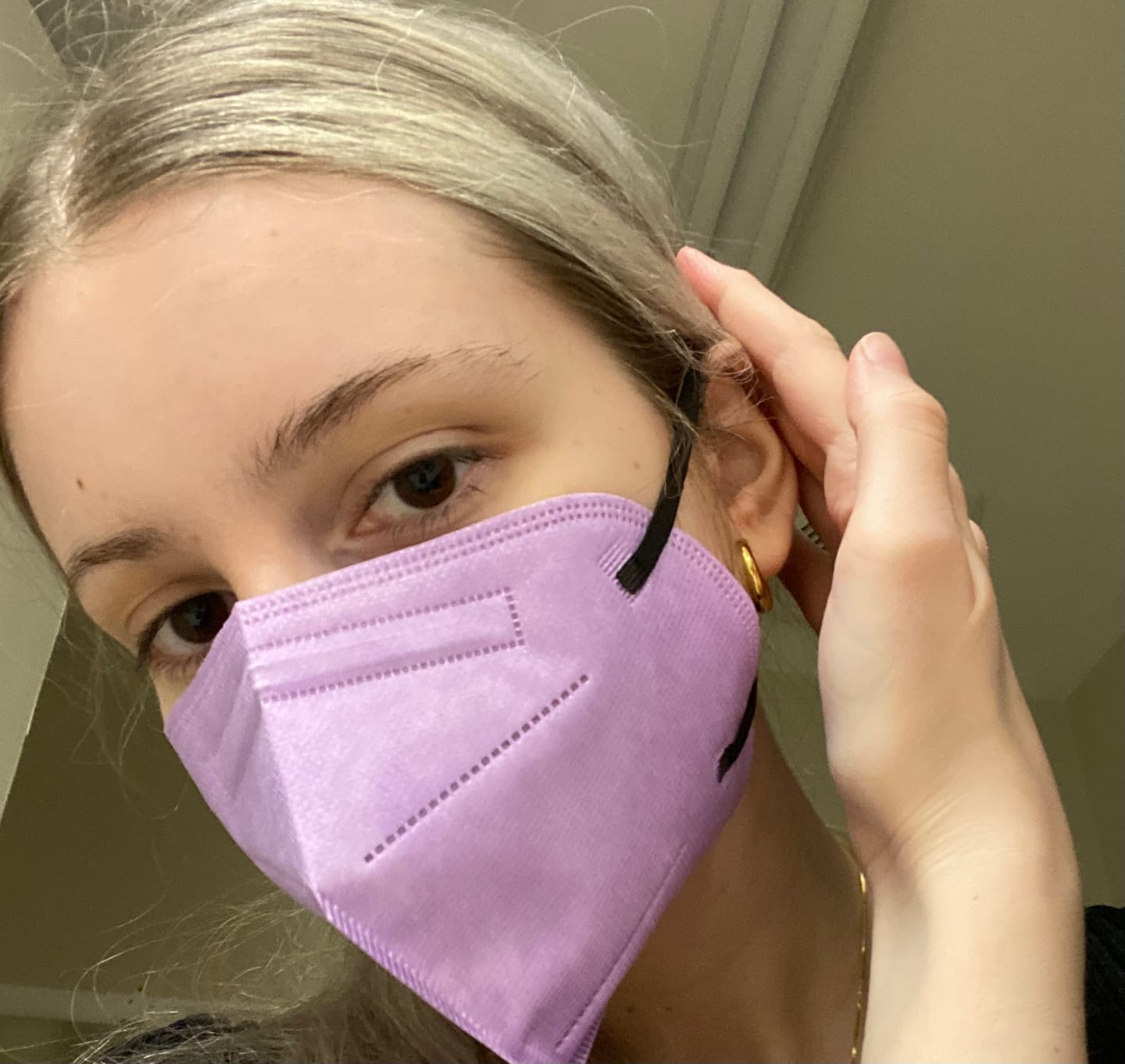 Customer photo review of Kind KN95 Respirator Mask - Colour Series (Cone Shape)
