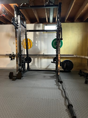 Customer photo review of MAJOR FITNESS All-In-One Home Gym Smith Machine Package Spirit B2