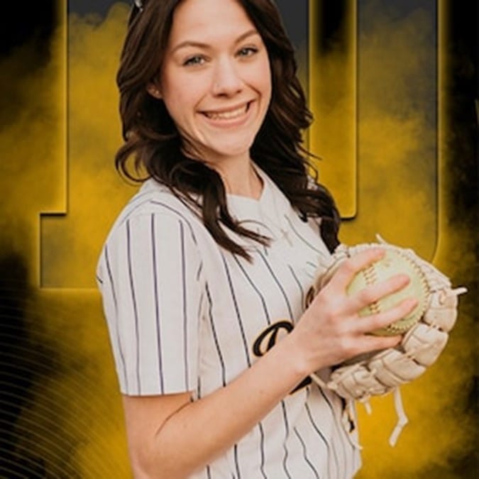 Customer photo review of Custom Sports Banner - The GOAT Softball